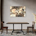 Gray,Beige,Interior,With,Dinner,Table,And,Decor.,3d,Render