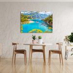 Modern,Dining,Room,Interior,Design,With,White,Plaster,Wall.3d,Rendering
