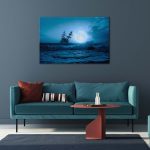 Interior,Of,The,Living,Room,In,Blue,With,A,Sofa,